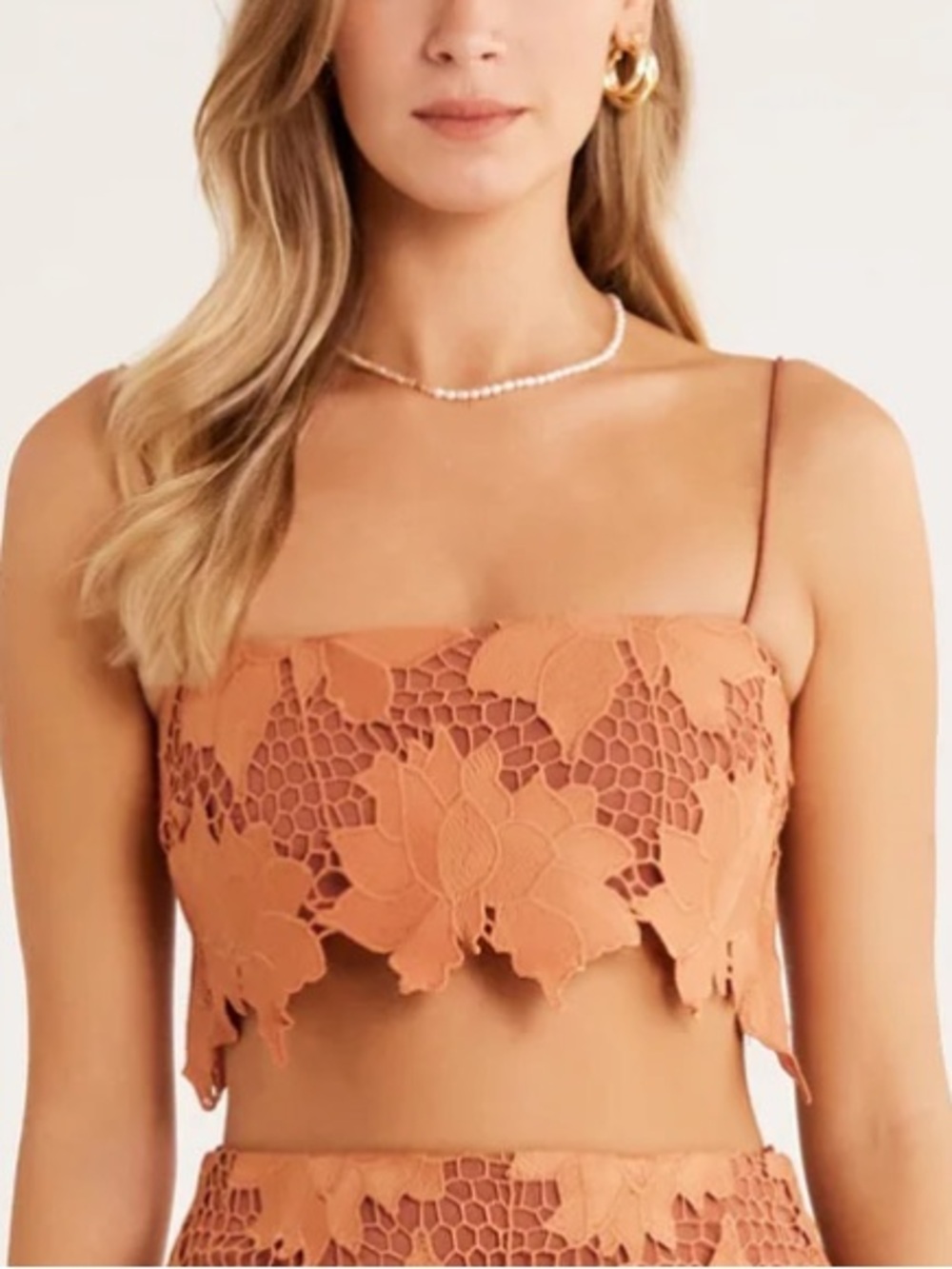 Rumer Tropez Crop Top - Rust - Sz XS